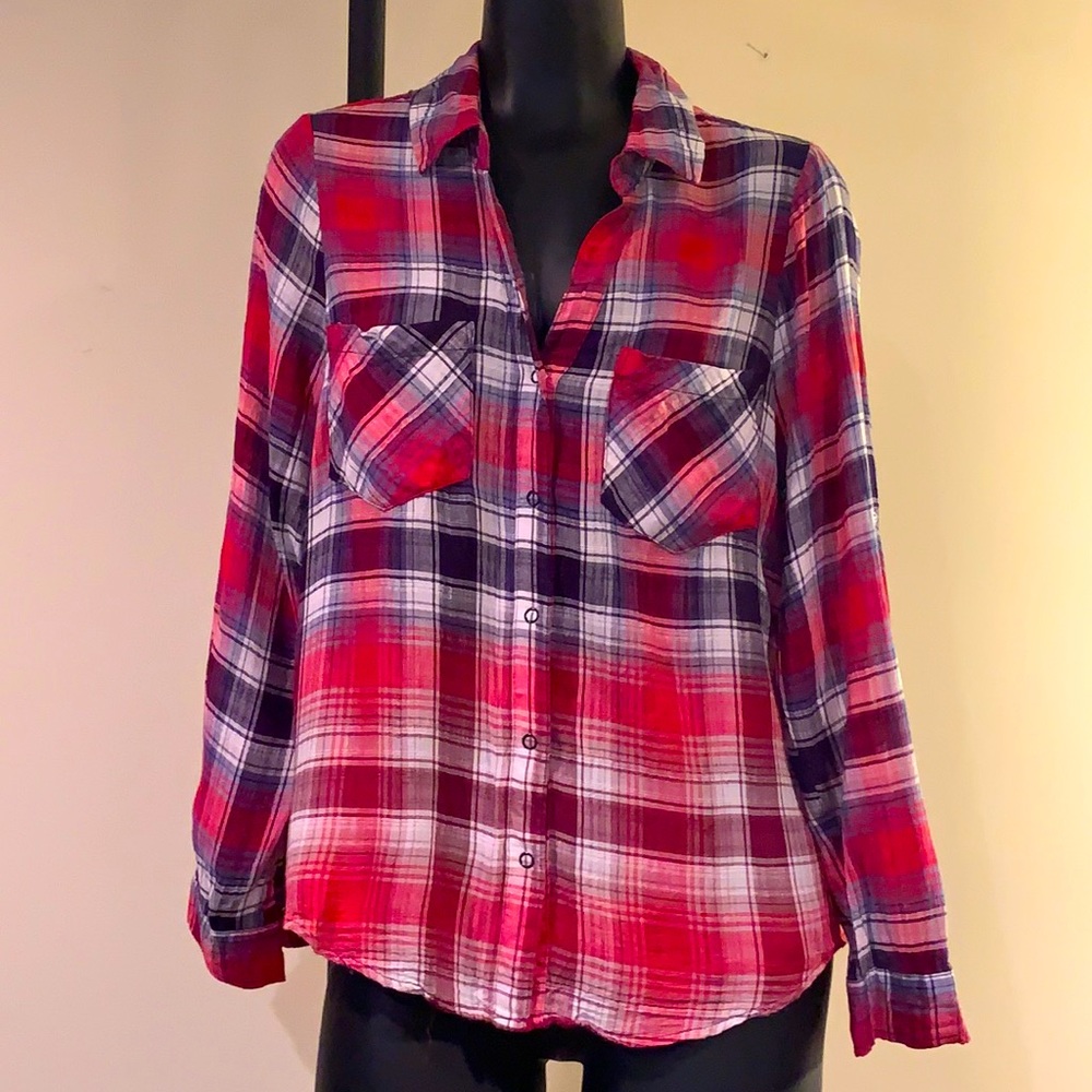 Women’s X-Small Skies Are Blue Boca Button Down Shirt